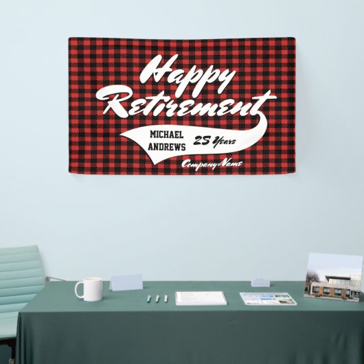 PARTIJ bij pensionering personaliseren Spandoek (Beurs)