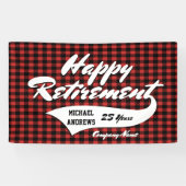 PARTIJ bij pensionering personaliseren Spandoek (Horizontaal)