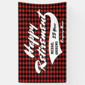 PARTIJ bij pensionering personaliseren Spandoek (Verticaal)