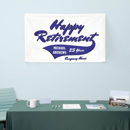 PARTIJ bij pensionering personaliseren Spandoek (Beurs)