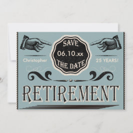  PARTIJ bij pensionering sparen de datum Kaart