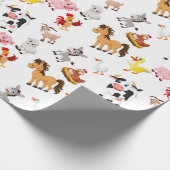 Partij boerderij cadeaupapier (Hoek)