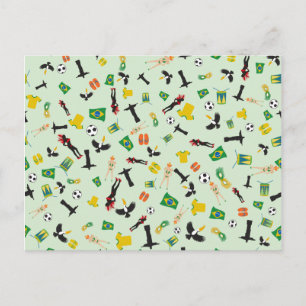 Partij Brazilië-Samba in Rio de Janeiro Uitnodiging Briefkaart