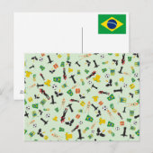 Partij Brazilië-Samba in Rio de Janeiro Uitnodiging Briefkaart (Voorkant / Achterkant)