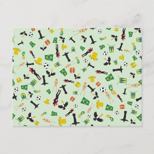 Partij Brazilië-Samba in Rio de Janeiro Uitnodiging Briefkaart (Voorkant)