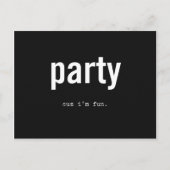 partij briefkaart (Voorkant)