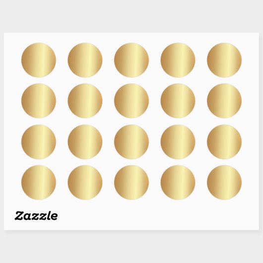 Partij & Bruids & Trouwdouche Leveringen Faux Gold Ronde Sticker (Vel)