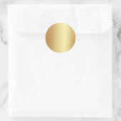 Partij & Bruids & Trouwdouche Leveringen Faux Gold Ronde Sticker (Tas)