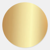 Partij & Bruids & Trouwdouche Leveringen Faux Gold Ronde Sticker (Voorkant)