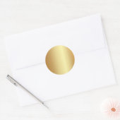 Partij & Bruids & Trouwdouche Leveringen Faux Gold Ronde Sticker (Envelop)