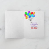 partij chimpansee voor humoristische verjaardag kaart (Binnen)