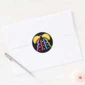 Partij Confetti Emoji Ronde Sticker (Envelop)