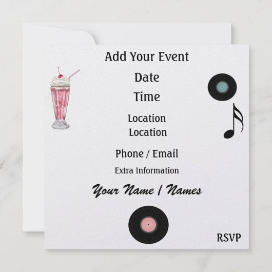 Partij de Continu van Rockin - SRF Kaart (Achterkant)