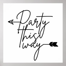 Partij deze kant op poster