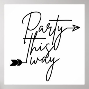 Partij deze kant op poster