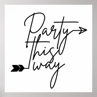 Partij deze kant op poster