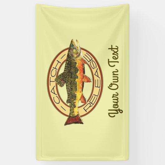 Partij die de vangst vrijgeeft spandoek (Verticaal)