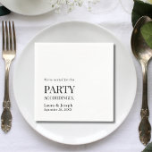 Partij Dienovereenkomstig Funny Wedding Bar Servet