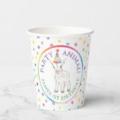 Partij Dier Baby Geit Verjaardag Papier Cups Papieren Bekers (Achterkant)