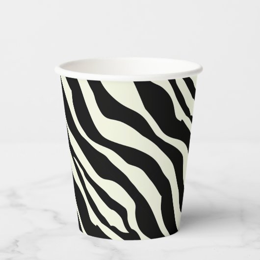 Partij Dier Zebra Print Papier Cup Papieren Bekers (Voorkant)