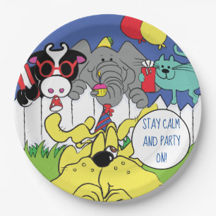 Partij dieren Funny Birthday Party Papieren Bordje