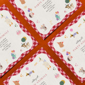 Partij Dieren Retro Minimalistische Verjaardag Kaart