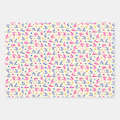 Partij dierlijk verpakkingspapier set van 3 inpakpapier vel (Voorkant 2)