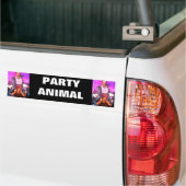 PARTIJ DIERLIJKE bumpersticker (Op Truck)