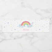 PARTIJ DRINK kleurrijke leuke partij pastel kleure Waterfles Etiket (Enkel label)