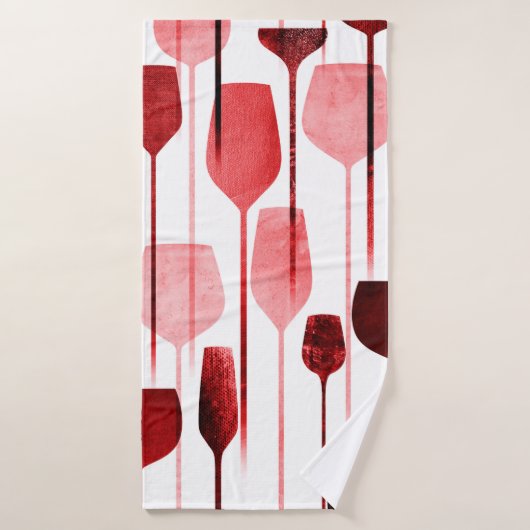 Partij drink naadloos patroon badhanddoek (Badhanddoek)