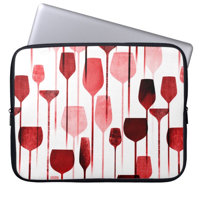 Partij drink naadloos patroon laptop sleeve (Voorkant)