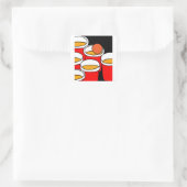 Partij Drink Spel Beerpong Bierpong Vierkante Sticker (Tas)