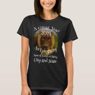 Partij Een Geweldig Jaar Een Epische Feest Leeuw T-shirt