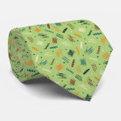 Partij Eiwit op groen Stropdas (Opgerold)