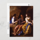 Partij en Zijn aughters door Artemisia Gentileschi Briefkaart (Voorkant / Achterkant)