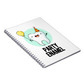 Partij Enamel Funny Tooth Pun Notitieboek (Rechterzijde)