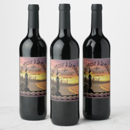 partij etiketten voor wijnflessen