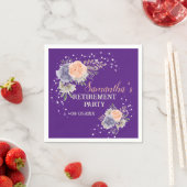 PARTIJ Floral Peony Roos Paars Servet (Insitu)