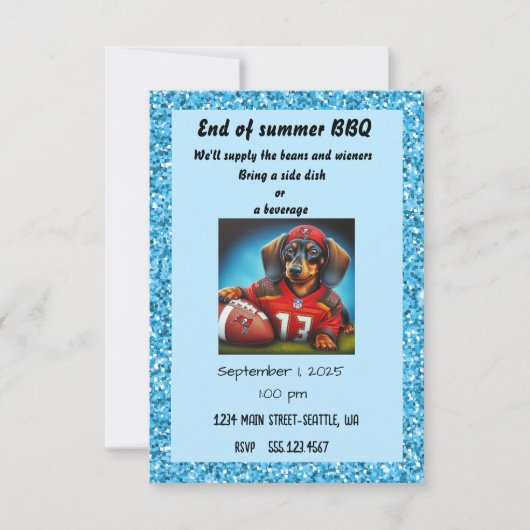 Partij football kaart (Voorkant)