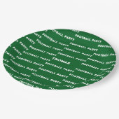 Partij football papieren bordje (Gekanteld)