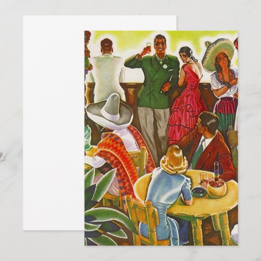 partij Fun Fiesta Mexico Blank uitgenodigd Kaart (Voorkant / Achterkant)