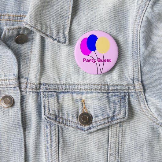 Partij gast ronde button 5,7 cm (In situ)