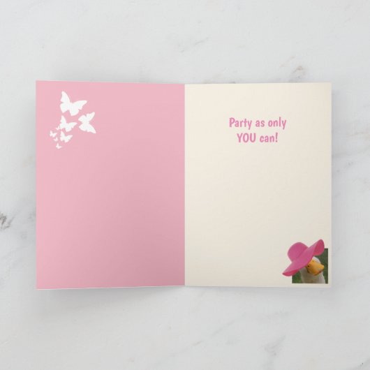 Partij Goose Funny Birthday Kaart (Binnen)