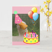 Partij Goose Funny Birthday Kaart (Gele Bloem)