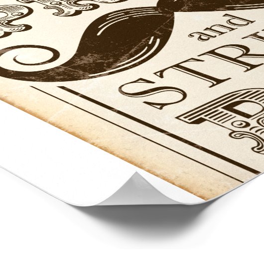 Partij/GRAB EEN PROP STRIKT EEN POSSIETJE Poster (Hoek)