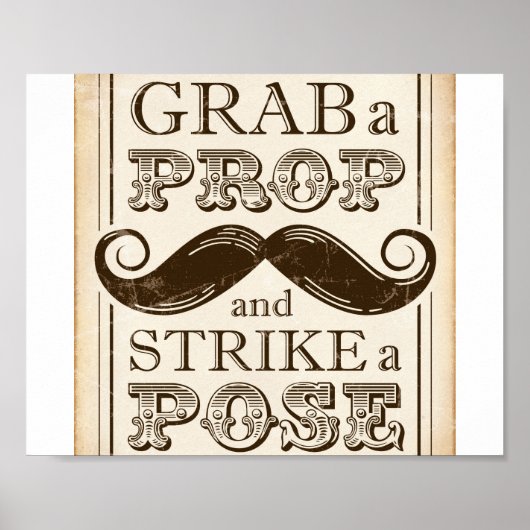  Partij/GRAB EEN PROP STRIKT EEN POSSIETJE Poster (Voorkant)