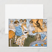 partij Halloween Kaart (Voorkant / Achterkant)