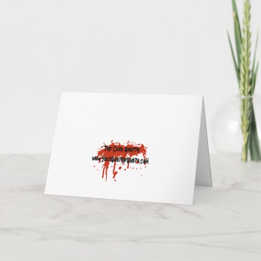  partij Halloween nodigt uit met bloedige tekst (Achterkant)