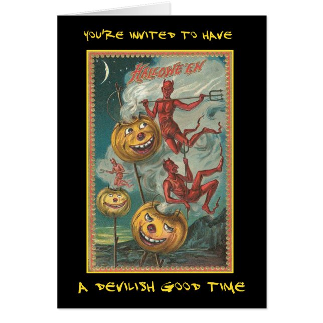  partij Halloween nodigt uit met bloedige tekst (Voorkant)