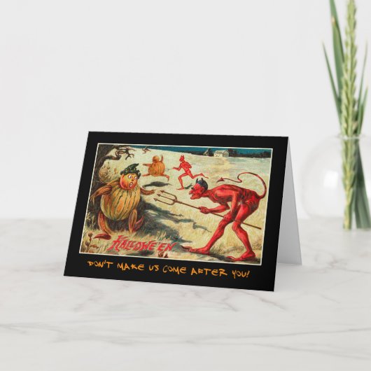  partij Halloween nodigt uit met bloedige tekst (Voorkant)